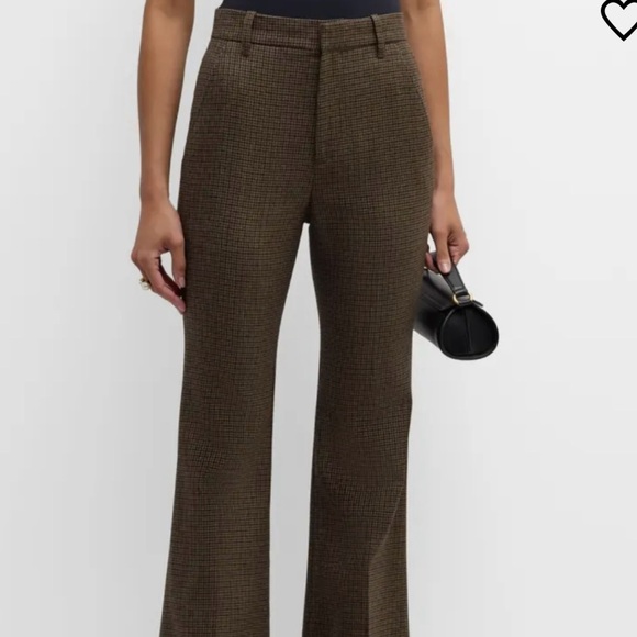 NWT A.L.C. Moizie Flare wool pants in tan olive brown color - Picture 3 of 10